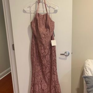 Brand new Lulus rose lace mermaid dress